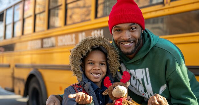 Bus Driver Helps Out A Student Crying Over Being Unprepared For Pajama Day At School