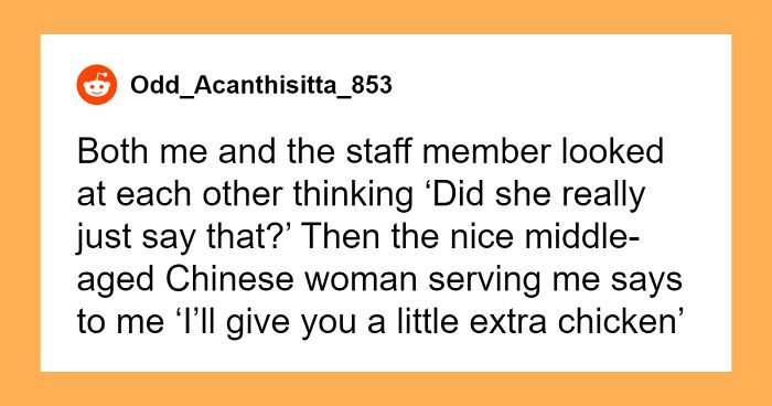 Man Is Baffled When A Woman Accuses Him Of Hitting On Her Because He Ordered The Same Food