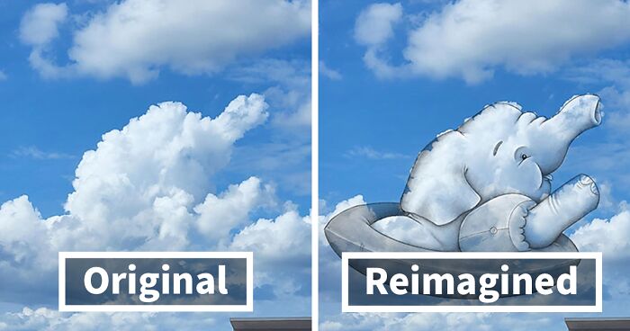 “Rayando Nubes”: 55 New Illustrations Inspired By Cloud Shapes By This Artist