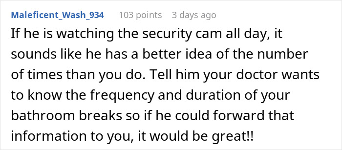 Person Doesn't Know How To Respond To Boss Asking Them How Many Times They Used The Bathroom