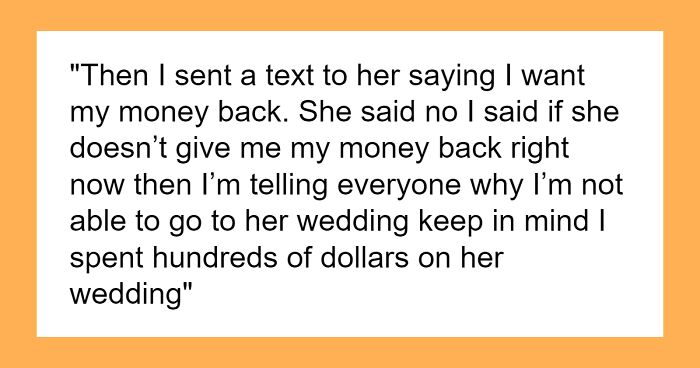 Woman Tells Everyone Her Cousin Is Marrying Her Ex After She Gets Banned From Attending The Wedding