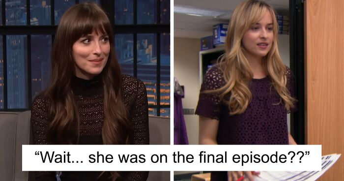 Seth Meyers And Dakota Johnson Look Back On Their Guest Appearances On “The Office” Finale