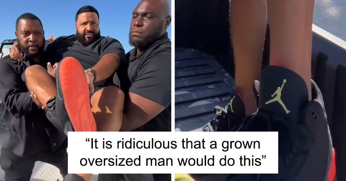 People Aren’t Impressed With DJ Khaled’s Demands To Be Carried By Security To Protect His Shoes