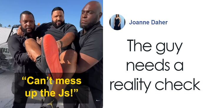 People Aren't Amused By DJ Khaled’s Demands To Be Carried By Security To Protect His Shoes