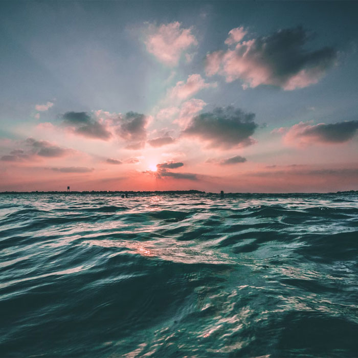 Picture of sunset and ocean