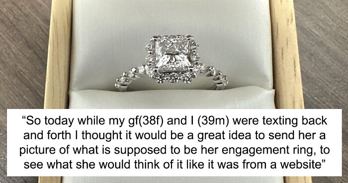 Man Shows GF Picture Of An Engagement Ring He Bought For Her, Gets Worried When She Dislikes It