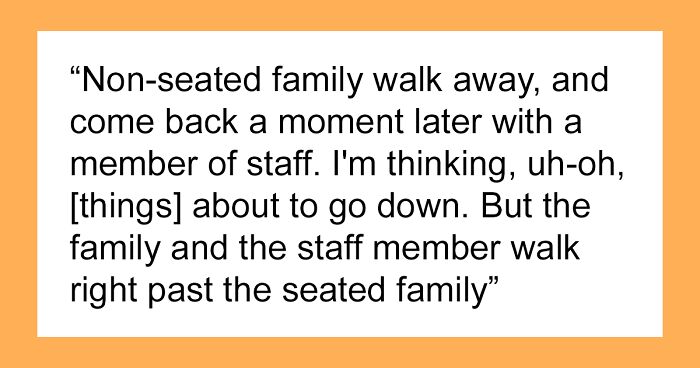 Theatre Goer Witnesses Instant Karma At Work After Family’s Stolen Seats Get Upgraded