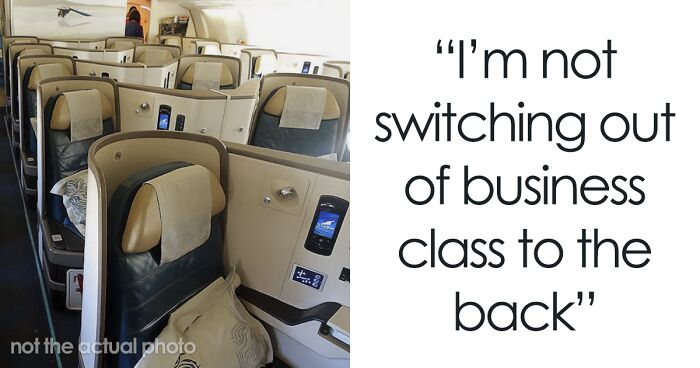 Guy Refuses To Switch His Business Class Seat With Someone In Economy