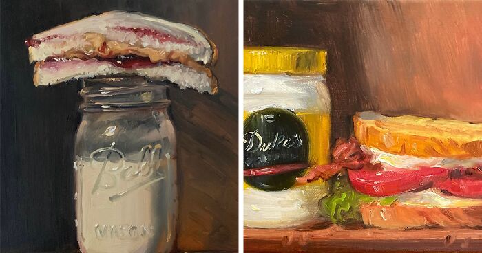 Fast Food Renaissance: 52 Classical Art-Inspired Paintings By Noah Verrier