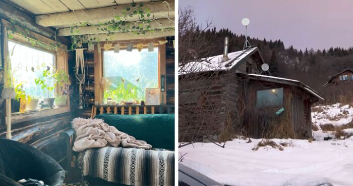 19-Year-Old Determined To Live In Alaskan Cabin With No Heat Or Running Water For $275 Per Month