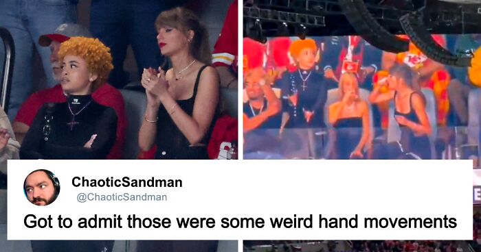 Taylor Swift And Ice Spice Subject Of “Demonic” Conspiracy Theory After Super Bowl Hand Gestures