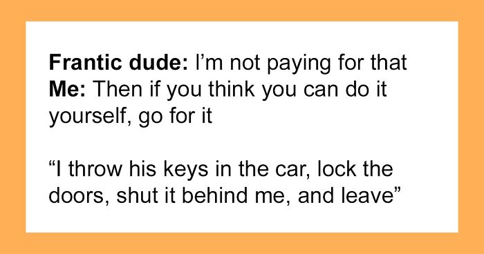 “Go For It”: Locksmith Leaves Guy To Test His Luck After He Refuses To Pay $40 For Service