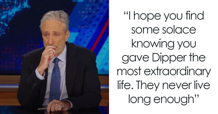 On His Return To The Daily Show, Jon Stewart Breaks Down In Tears As He Remembers Dog Dipper