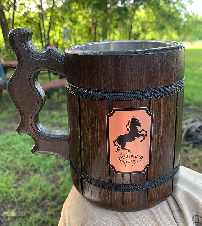 Sip Your Favorite Brew Like A True Hobbit With This Oak-Tree Prancing Pony Mug