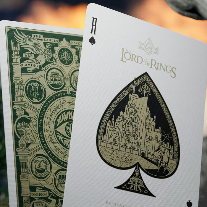 "One Deck To Rule Them All," These Lord Of The Rings Playing Cards Flaunt Original Artwork And Luxe Touches