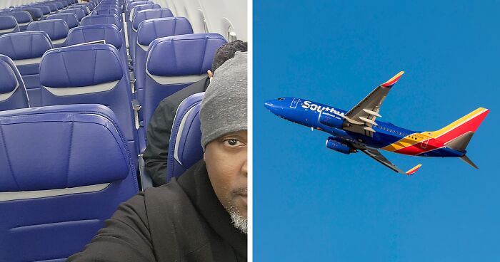 “Of All The Seats On The Flight”: Man Posts Hilarious Photo Of Fellow Passenger On Empty Plane