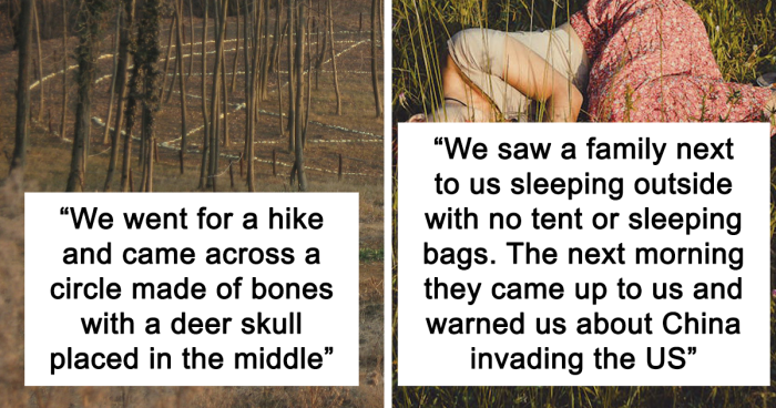 Folks Share The Most Disturbing Things They’ve Seen While Camping And Here Are 37 Of The Scariest