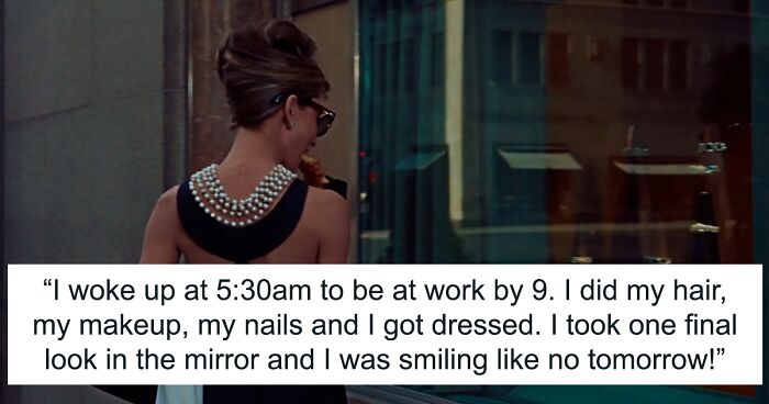 Woman Gets Told Off For Looking Like A Homeless Person At Work, She Comes Back In A Dress And Pearls 