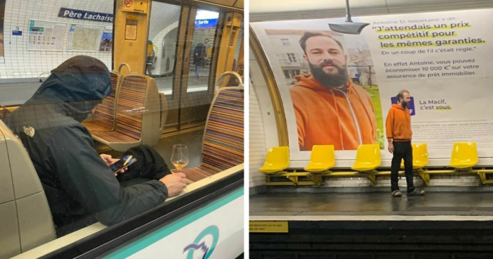 65 Times Sightings On The Parisian Metro Were So Unhinged, People Had To Do A Double Take