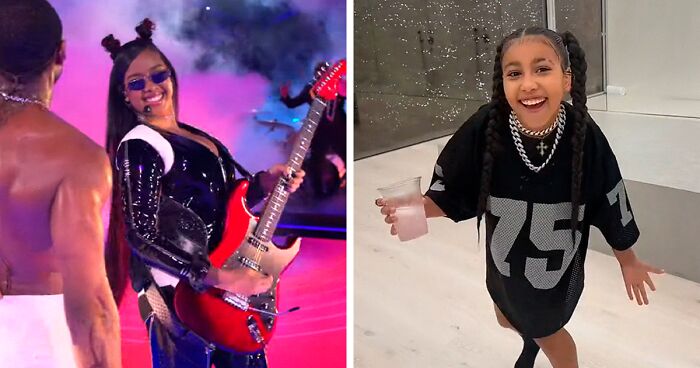 Usher’s Super Bowl Halftime Show Leaves NFL Fans Mistaking H.E.R. For Kim K And Kanye’s Daughter