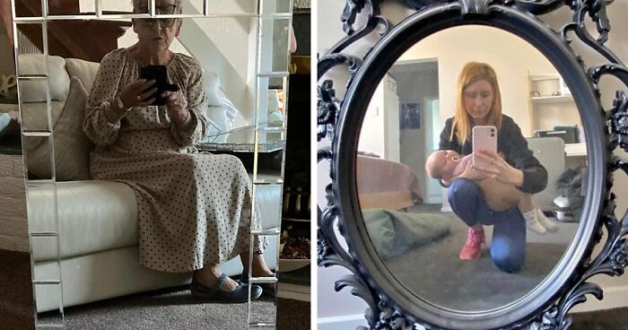 42 Hilarious Attempts To Take Pics Of Mirrors, As Shared On This X Page (New Pics)