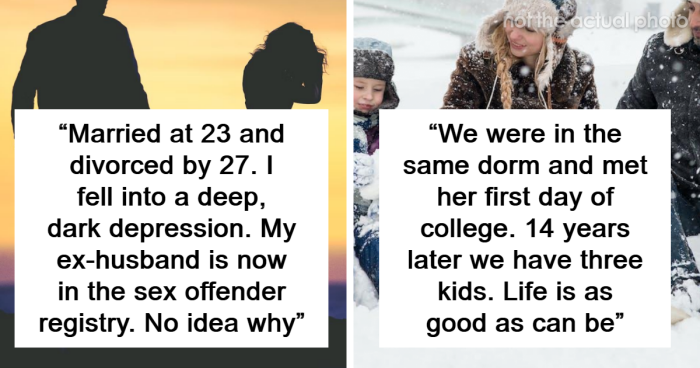 “Badly”: 52 Couples Who Married Young Reveal How Their Relationships Are Doing Today