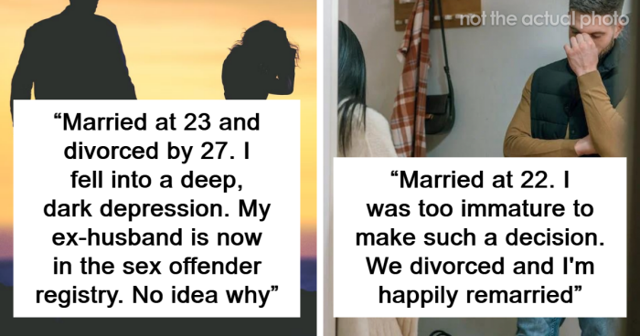 “5 Miserable Years”: 52 People That Got Married Very Young Share How It Went