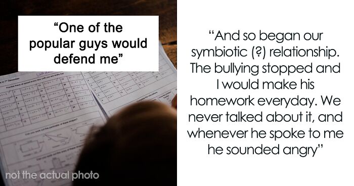 Guy Protects Classmate From Bullying In Exchange For Homework, Wants To Repay Her Years Later