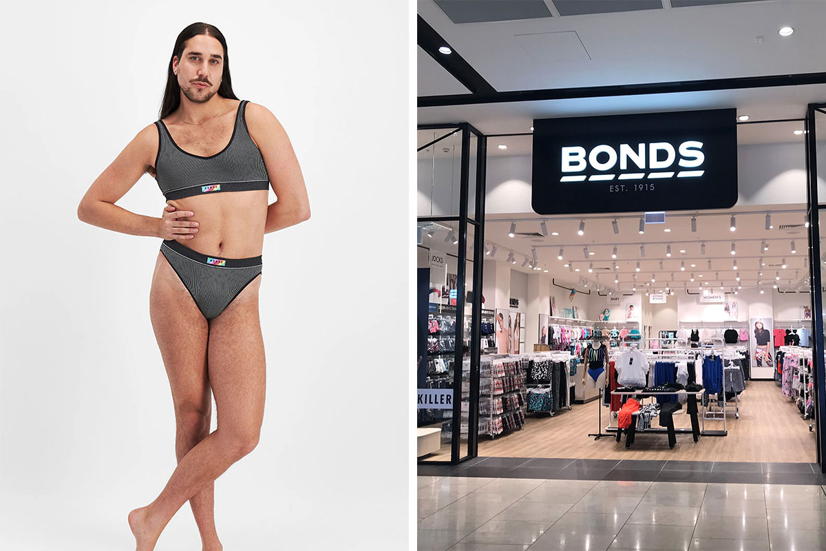 Oli London on X: Women's underwear brand Bonds Australia launches new ad  campaign with non-binary MEN wearing women's underwear.   / X