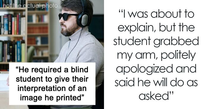 Professor Complains About Blind Student's Work - He Delivers A Black Page Instead