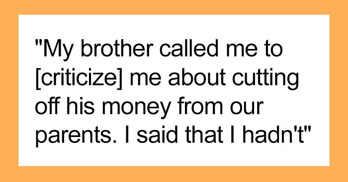 Woman Doubts Her Decision To Reduce Parents’ Allowance By The $200 They Share With Her Brother