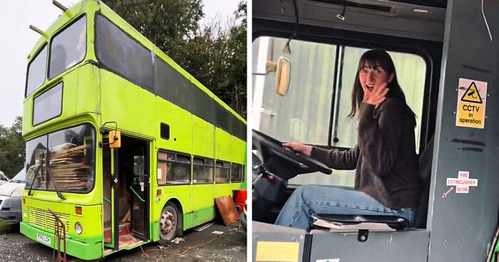 25-Year-Old Single Mom Turns Bus Into DIY Tiny Home For Herself And 5-Year-Old Son