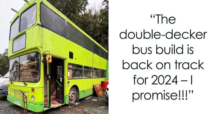 25-Year-Old Single Mom Beats Housing Crisis By Turning Double-Decker Bus Into Tiny Home