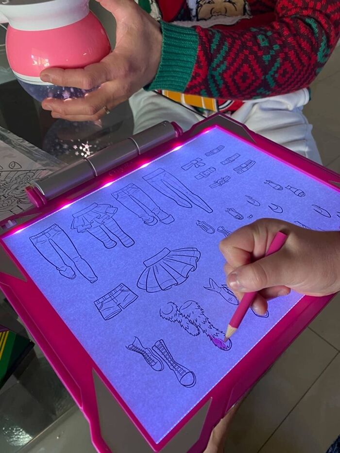 Spark Creativity With The Crayola Light Up Tracing Pad - Pink, Perfect For Kids' Drawing Adventures!