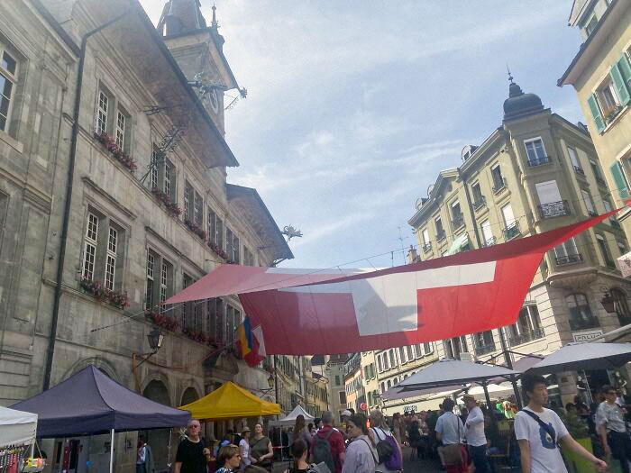 In Lausanne, We Had To Figure Out A Way To Keep Ourselves Out Of The Sun's Rays