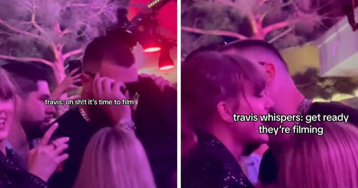 Viral Video Appears To Show Taylor Swift And Travis Kelce Faking Love For The Cameras