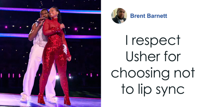 Usher Praised For Not Lip Syncing But Criticized For Poor Sound—With Some Great Memes