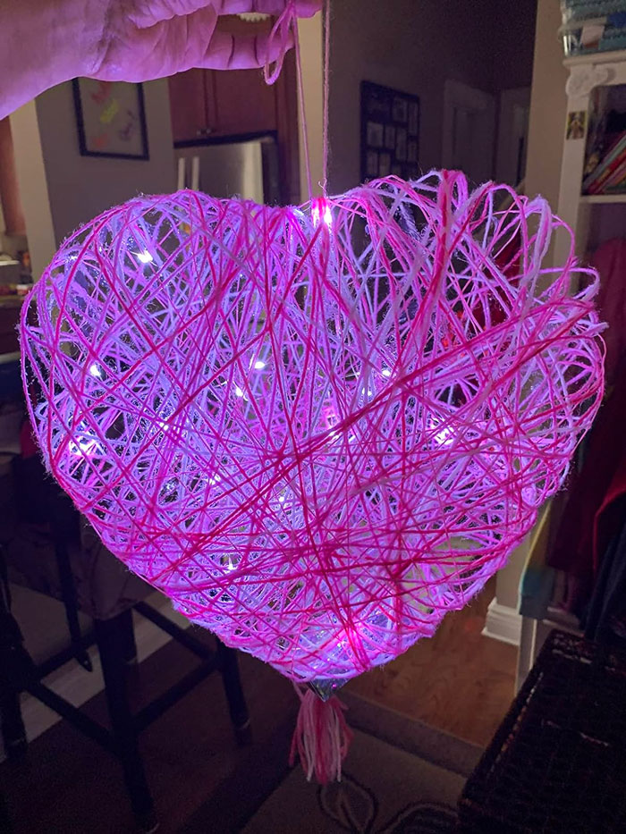  A Glow-In-The-Dark String Art Heart Light Craft Kit That Will Keep Your Little Love-Bugs Lit Up With Creativity And Imagination
