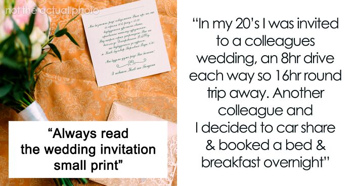 Woman Drives 8 Hours To Coworker’s Wedding Only To Find Out There Were 2 Kinds Of Invitations