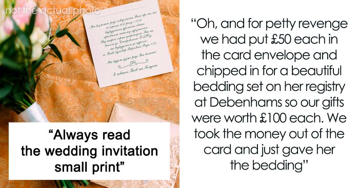 “Got Told Off”: Wedding Invite Includes Fine Print Banning Some Guests From The Dinner Reception