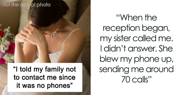 Woman Breaks ‘No Phone’ Rule At Wedding Due To A Family Emergency, The Bride Has No Sympathy