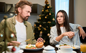 Wife Is Sick And Tired Of Husband Serving Dinner As Soon As She Walks Through The Door