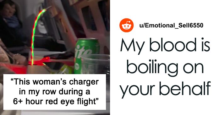 Woman Labeled Obnoxious For Using Flashy Charger That Caused A Disturbance On Overnight Flight