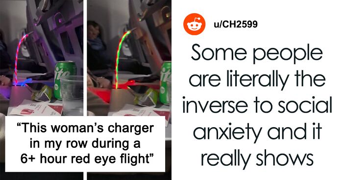 Woman Labeled Obnoxious For Using Flashy Charger That Caused A Disturbance On Overnight Flight