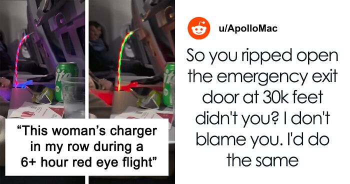 “Who Does This”: Person Takes A Light-Up Charger On An Overnight Flight, And People Are Fuming