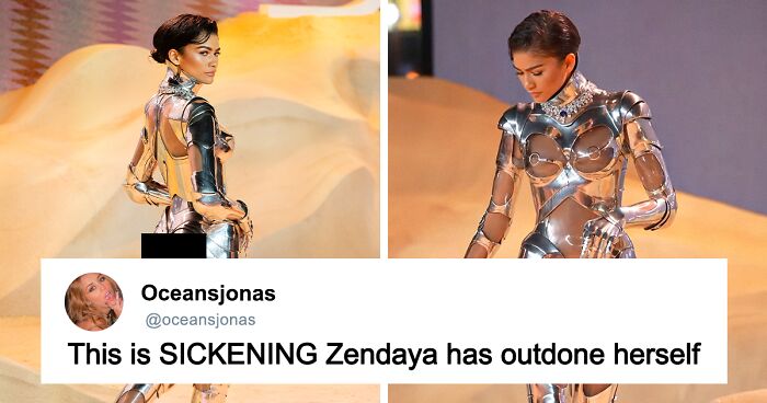 Zendaya Wore A Robotic Look With Plexiglass Panels, And People Are Making The Same Joke