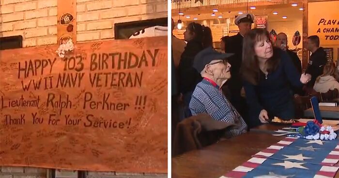 Veteran Celebrates His 103rd Birthday And Credits His Daughters For His Longevity