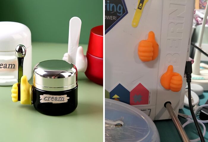 Easily Organize Your Space With The Creative Silicone Thumb Wall Hook: A Fun And Functional Solution For Hanging Items In Any Room!