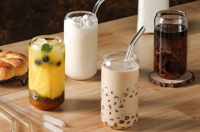 Enjoy Your Beverages Sustainably With Drinking Glasses: Featuring Glass Straws For An Eco-Friendly Drinking Experience!