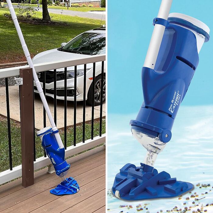 Spring Clean Your Pool: Dive Into Savings With This Battery Powered Pool Cleaner - Perfect For All Pool Types!